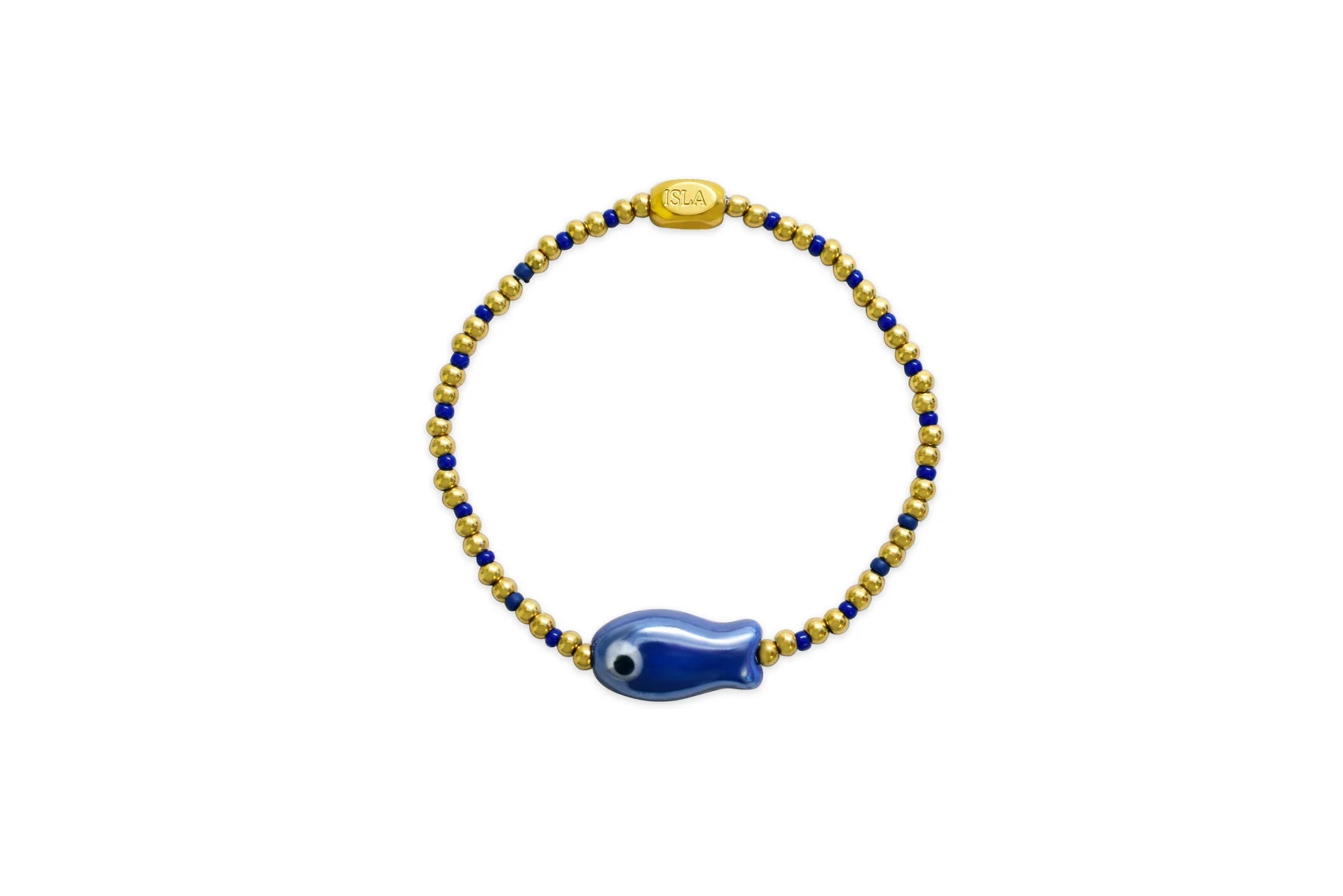 ISLA 24/7 Stretch Bracelet | Cobalt | Lucky Fish - Juli's Wearable Art