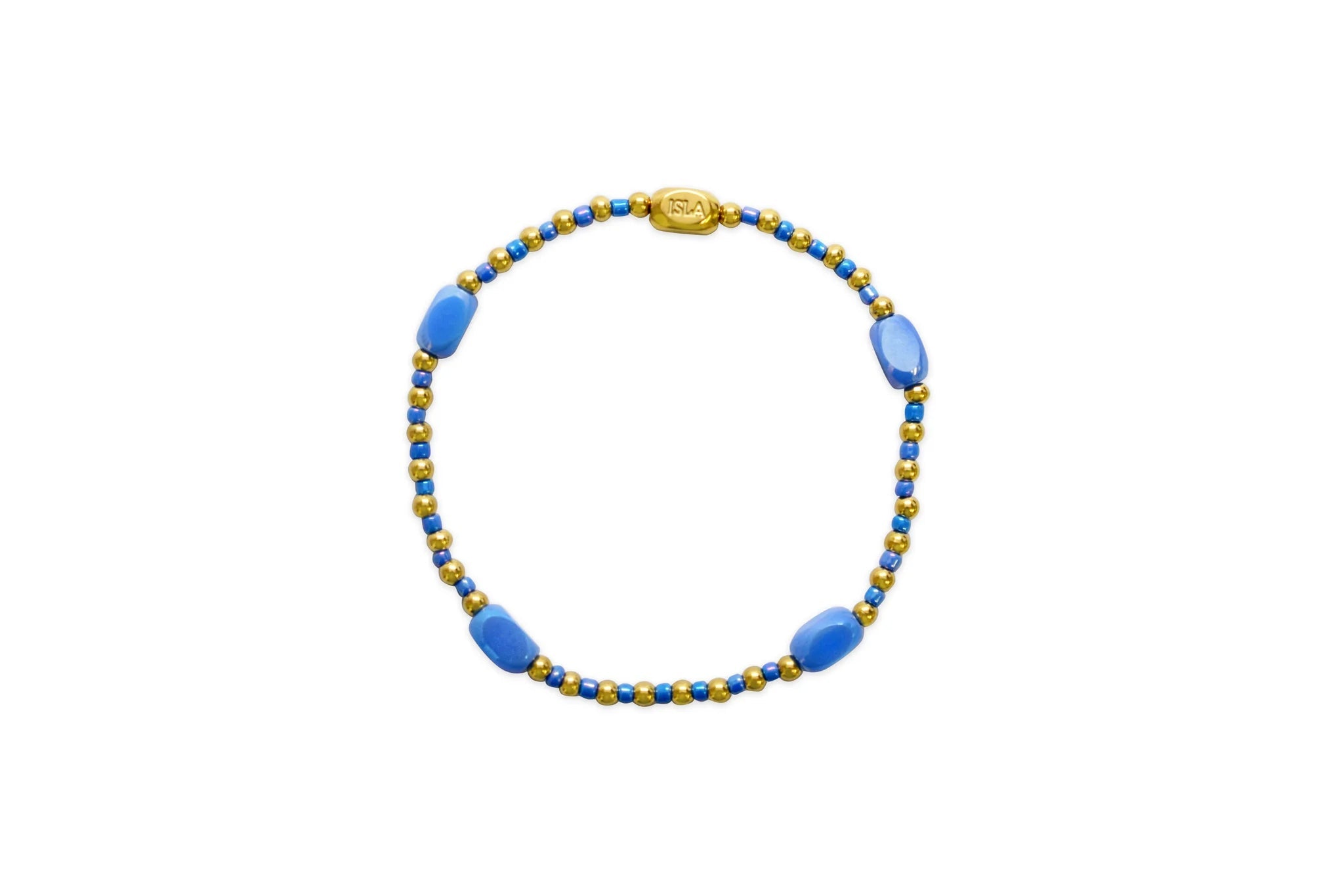 ISLA 24/7 Stretch Bracelet | " Here, There & Everywhere" | Periwinkle Water - Juli's Wearable Art