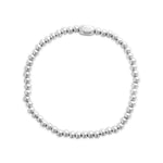 ISLA 24/7 Stretch Bracelet | Plain Ball 4mm | Steel - Juli's Wearable Art
