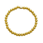 ISLA 24/7 Stretch Bracelet | Plain Ball 6mm | Gold - Juli's Wearable Art