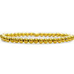 ISLA 24/7 Stretch Bracelet | Plain Ball 6mm | Gold - Juli's Wearable Art