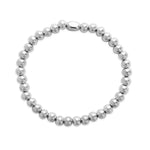ISLA 24/7 Stretch Bracelet | Plain Ball 6mm | Steel - Juli's Wearable Art