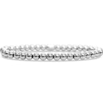 ISLA 24/7 Stretch Bracelet | Plain Ball 6mm | Steel - Juli's Wearable Art