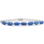 ISLA 24/7 Stretch Bracelet | Pop of Color “Meet me Halfway” | Steel Periwinkle - Juli's Wearable Art