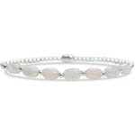 ISLA 24/7 Stretch Bracelet | Pop of Color “Meet me Halfway” | Steel White Cap - Juli's Wearable Art
