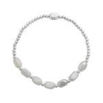 ISLA 24/7 Stretch Bracelet | Pop of Color “Meet me Halfway” | Steel White Cap - Juli's Wearable Art