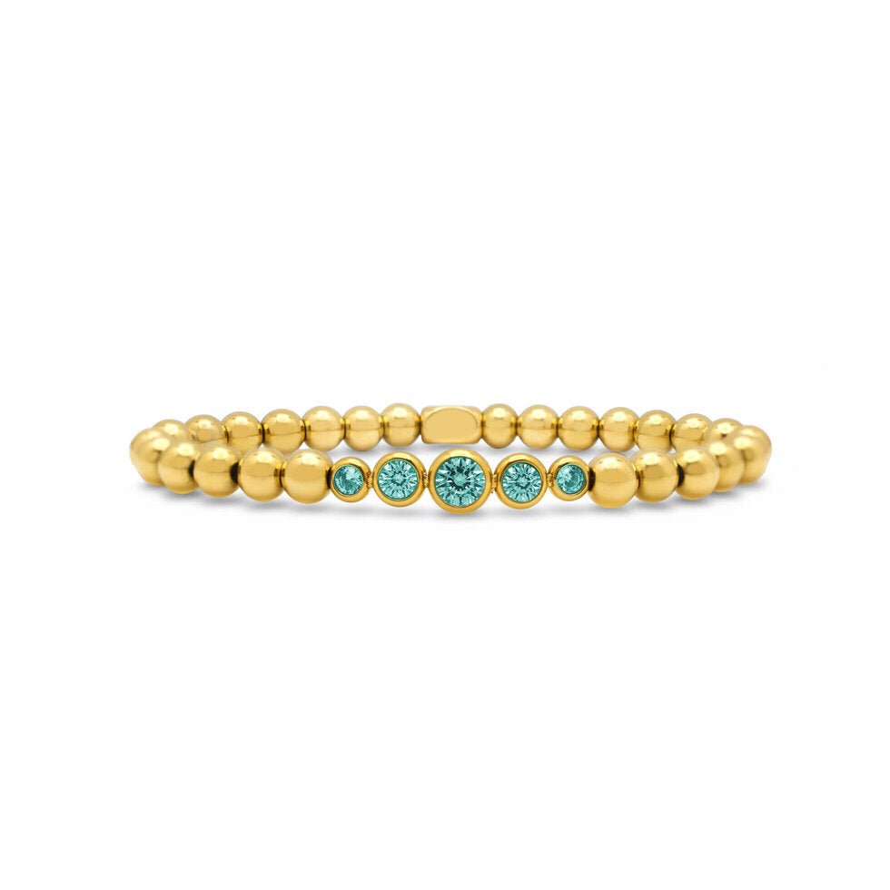 ISLA 24/7 Stretch Graduated CZ Bezel | Gold | Turqs & Caicos