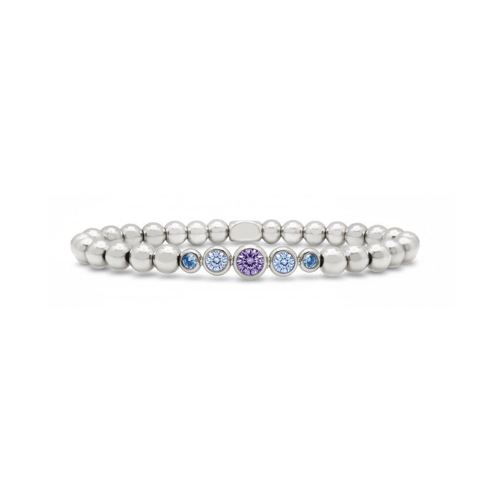 ISLA 24/7 Stretch Graduated CZ Bezel | Steel | Bella Blues - Juli's Wearable Art