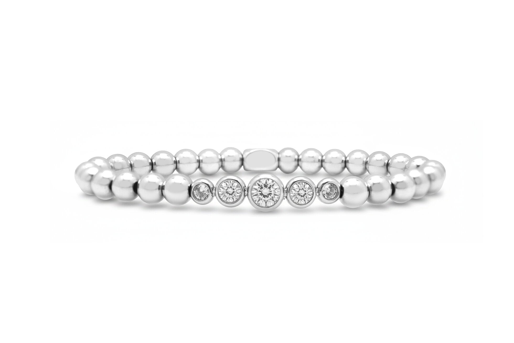 ISLA 24/7 Stretch Graduated CZ Bezel | Steel | Crystal Clear