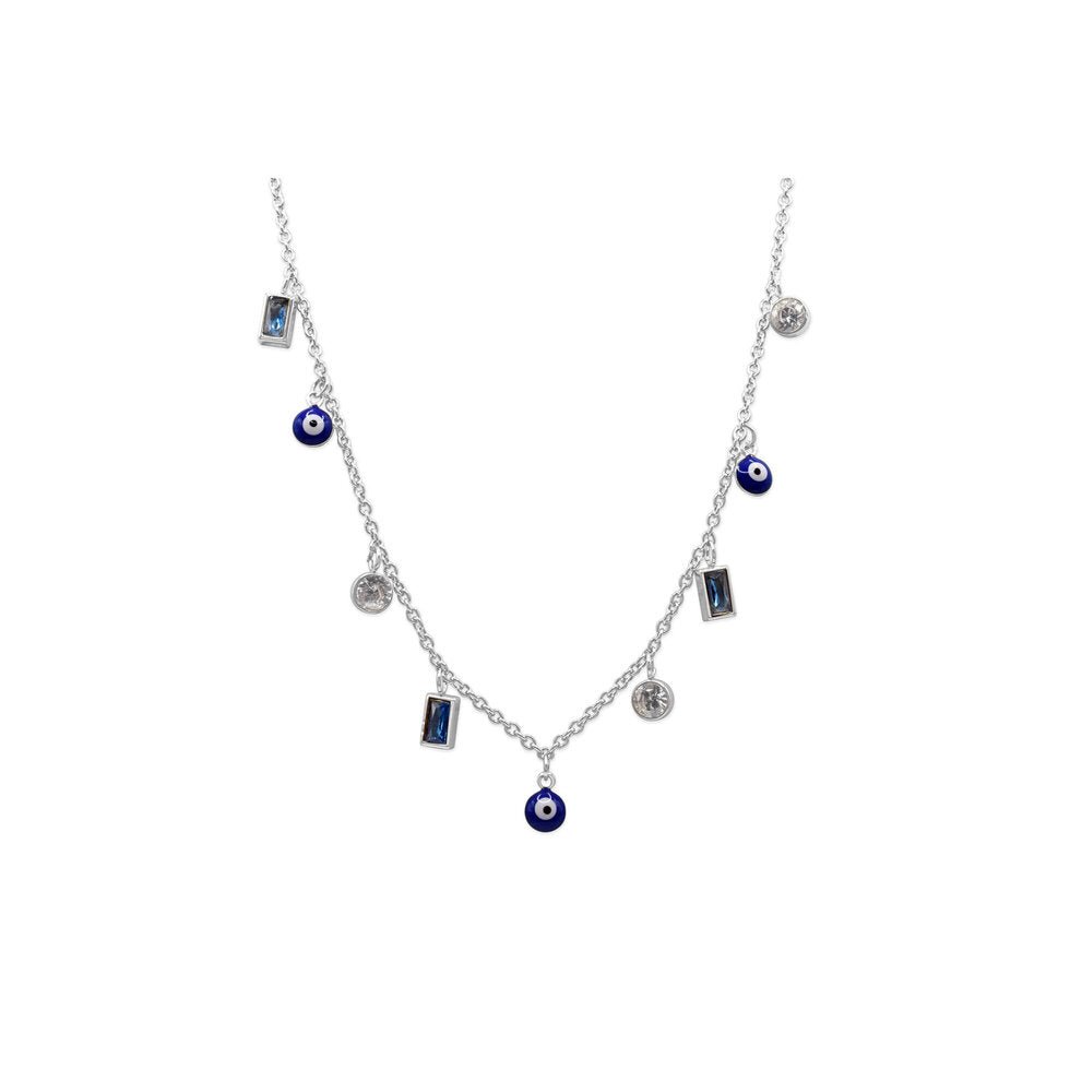 ISLA Anacapri Necklace | Steel | Sapphire Eye - Juli's Wearable Art