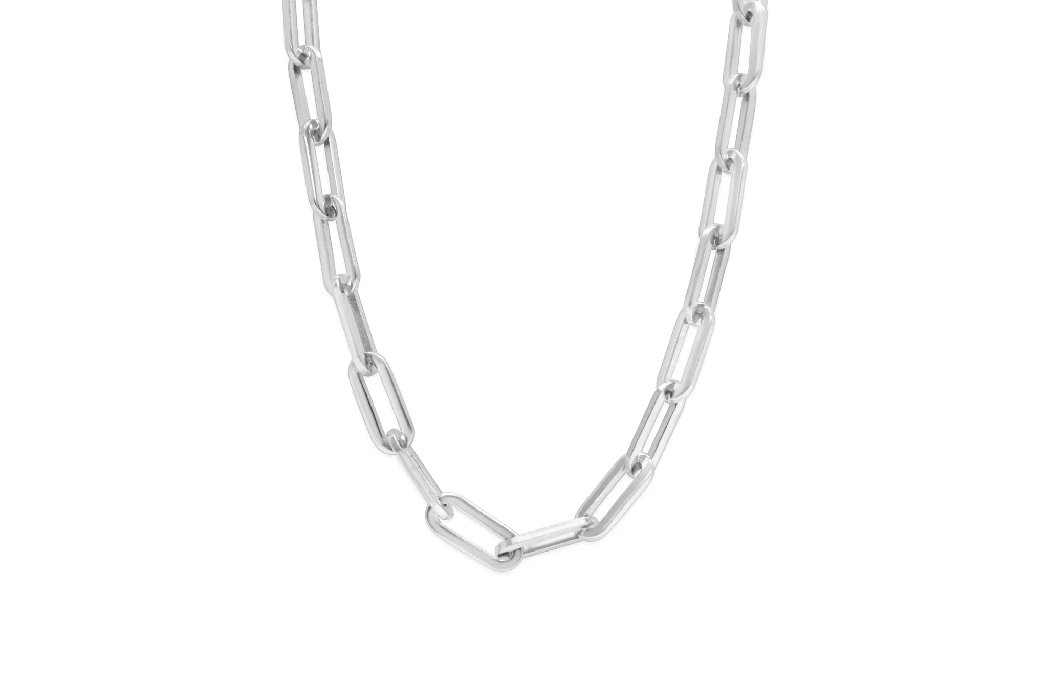 ISLA Everyday Chain Necklace | Steel Paperclip