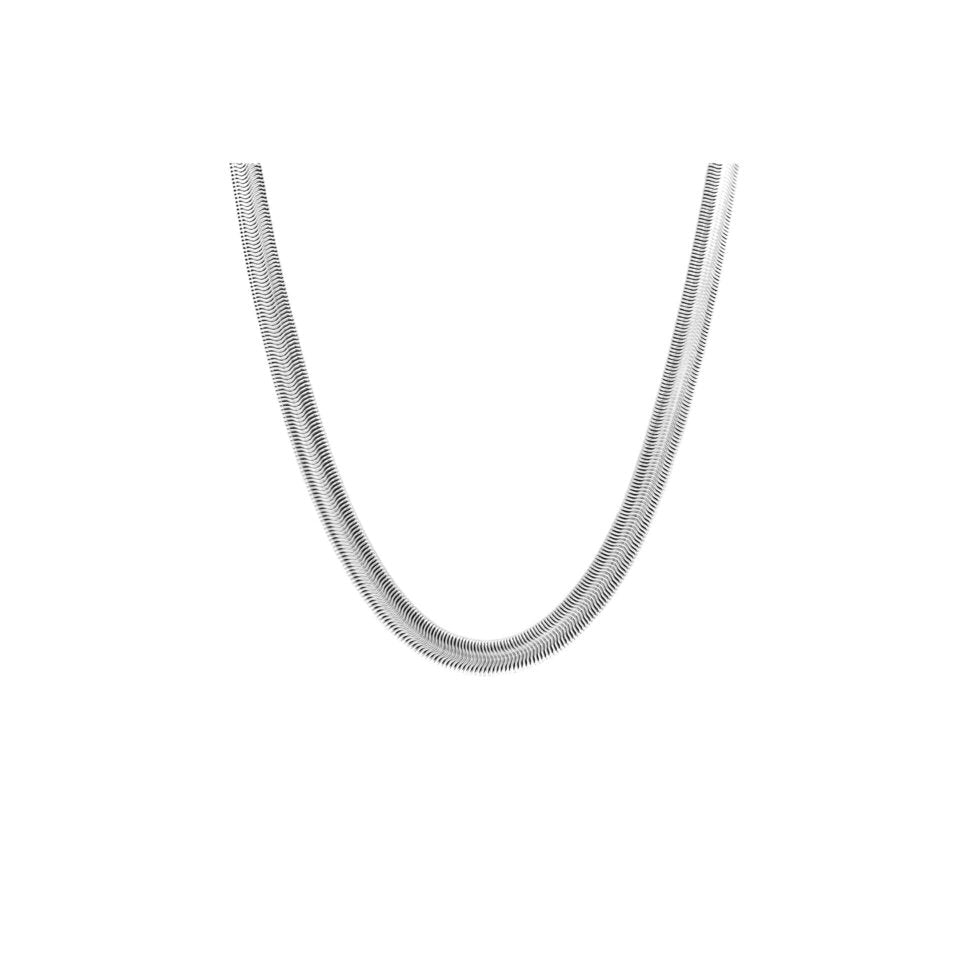 ISLA Everyday Snake Chain Necklace | Steel