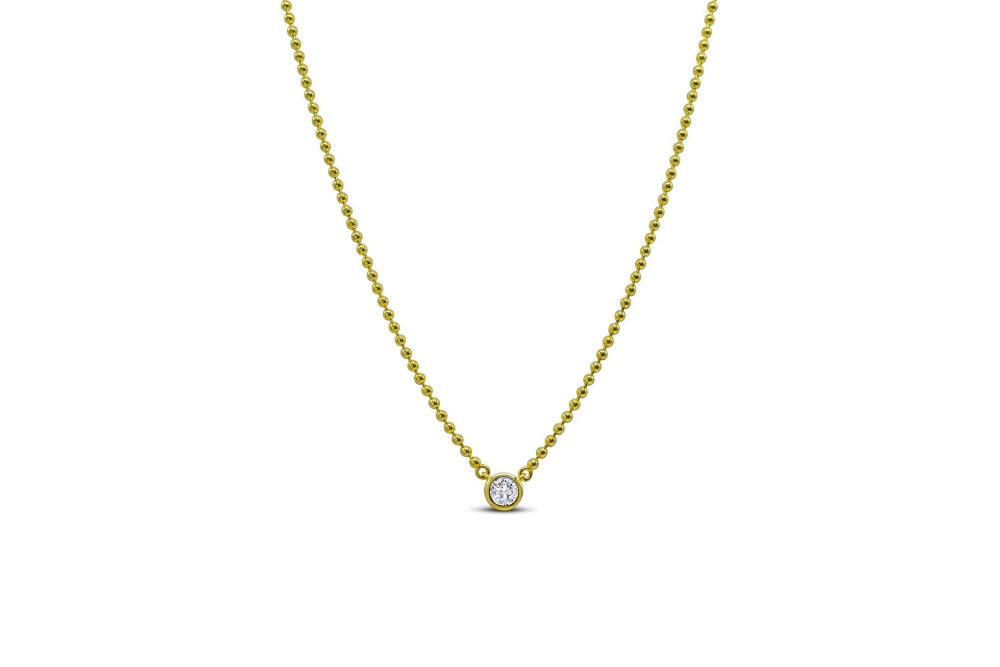 ISLA Having A Ball Solitaire Necklace | Gold - Juli's Wearable Art