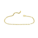 ISLA "Here's The Skinny" 2-Pack Anklets | Paper Clip and Curb Chain | Gold - Juli's Wearable Art