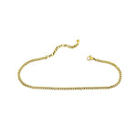 ISLA "Here's The Skinny" 2-Pack Anklets | Paper Clip and Curb Chain | Gold - Juli's Wearable Art