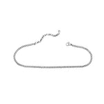 ISLA "Here's The Skinny" 2-Pack Anklets | Paper Clip & Curb Chain | Steel - Juli's Wearable Art