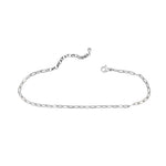 ISLA "Here's The Skinny" 2-Pack Anklets | Paper Clip & Curb Chain | Steel - Juli's Wearable Art