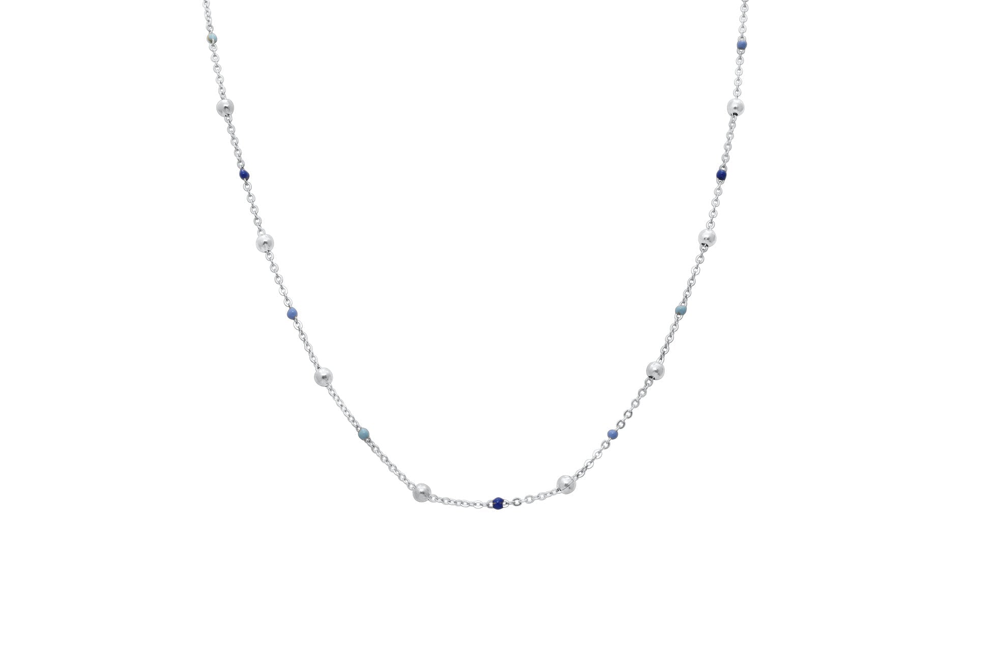 ISLA “Here’s the Skinny” 2 - Pack Necklace | Steel | Bella Blue - Juli's Wearable Art