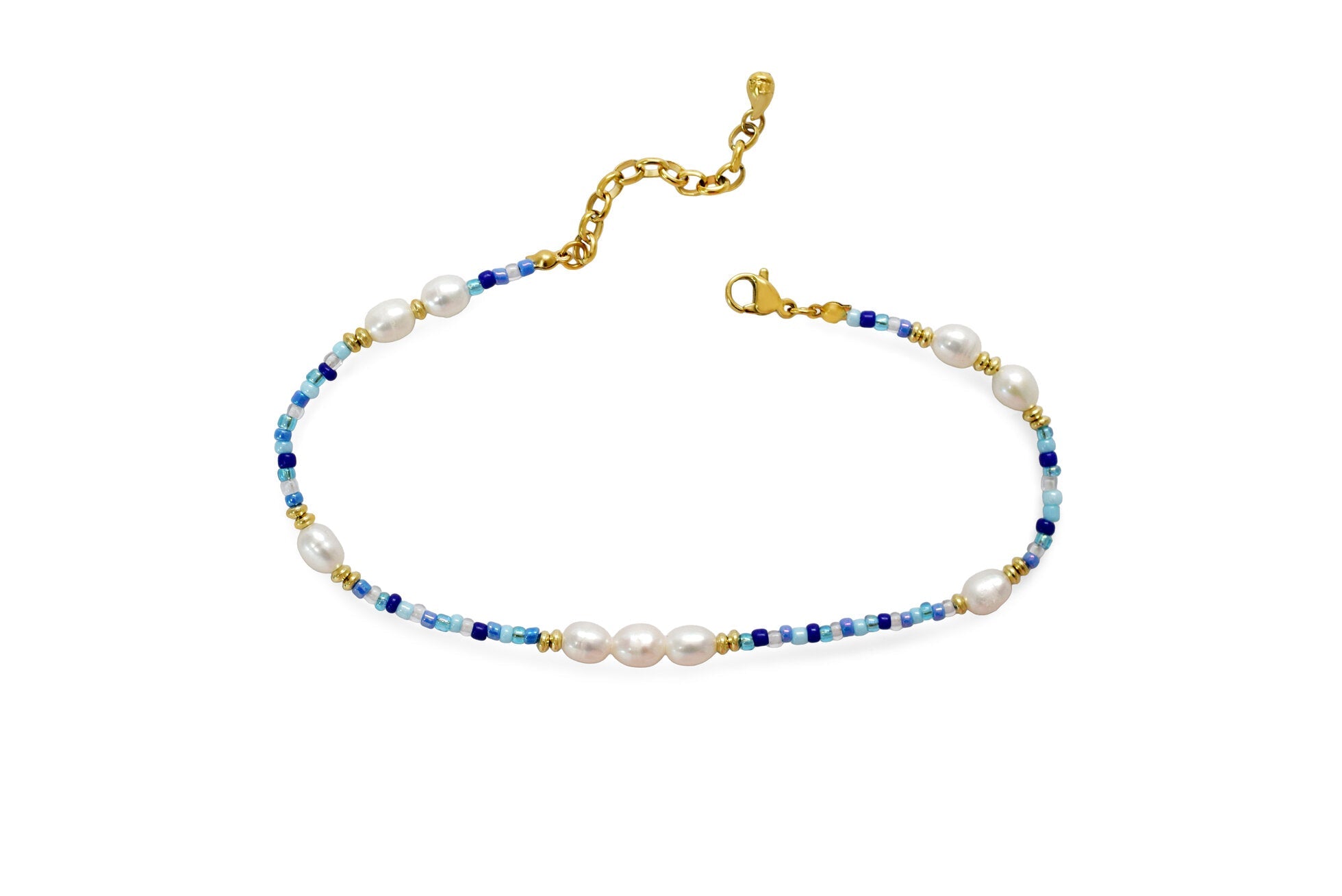 ISLA Here's the Skinny | Colors of the Sea Anklet Set | Gold | Bella Blues - Juli's Wearable Art