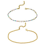 ISLA Here's the Skinny | Colors of the Sea Anklet Set | Gold |Carnivale - Juli's Wearable Art