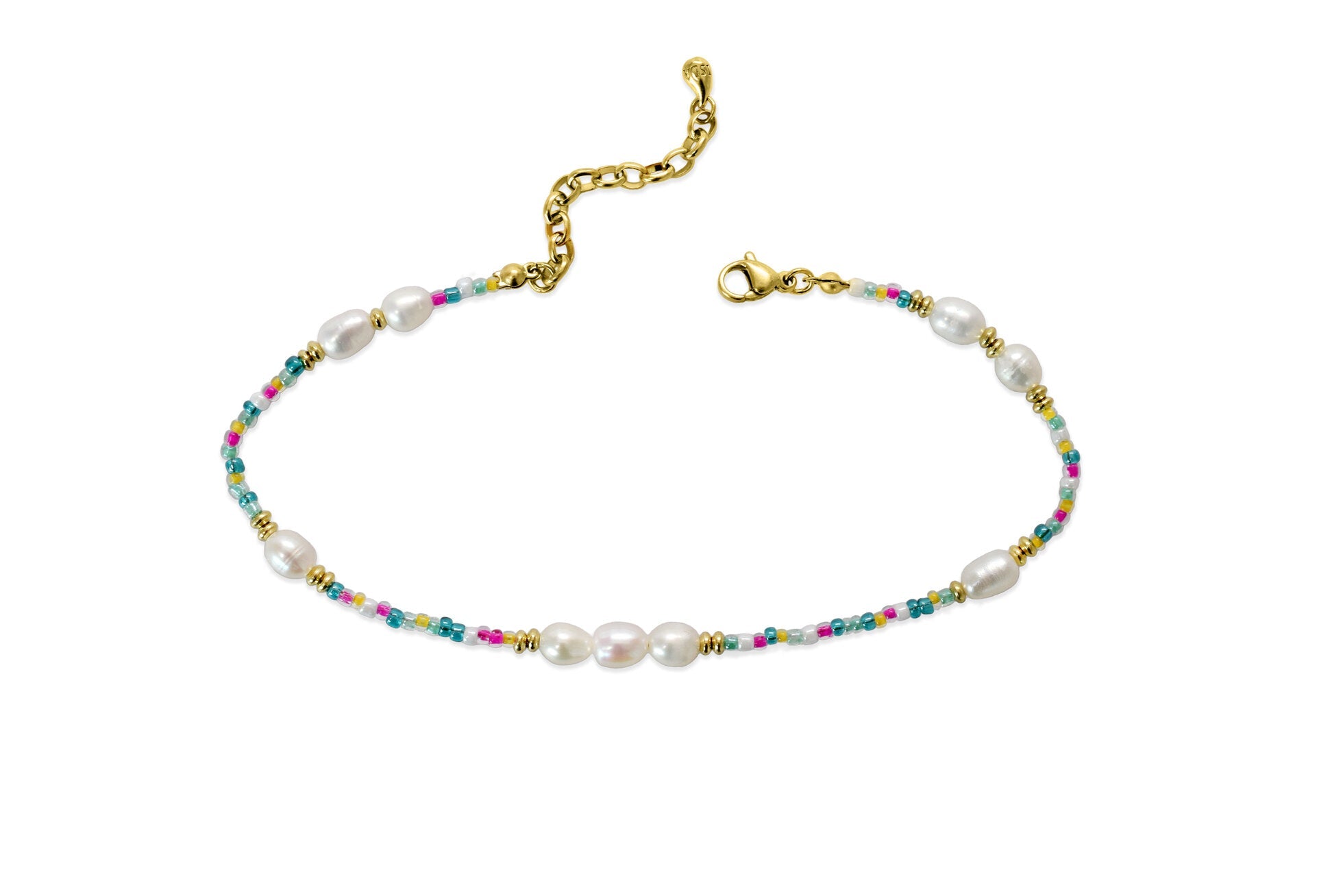 ISLA Here's the Skinny | Colors of the Sea Anklet Set | Gold |Carnivale - Juli's Wearable Art