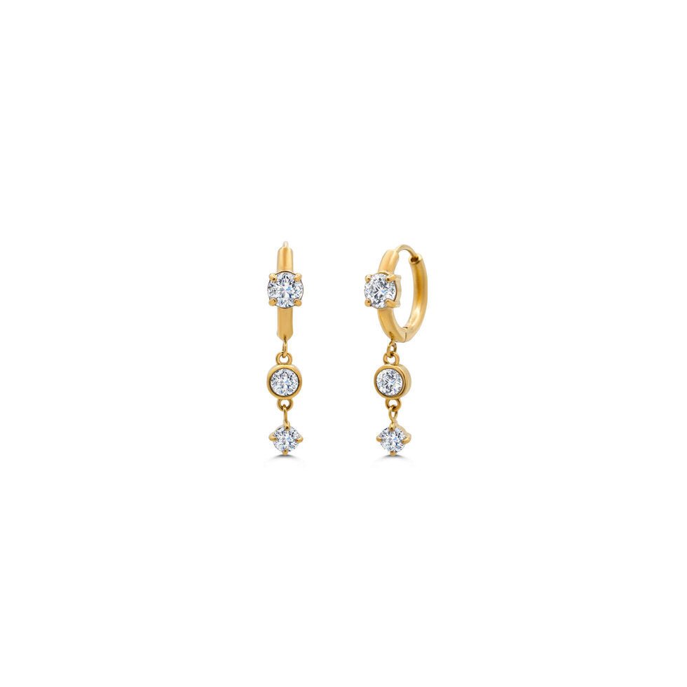 ISLA Hoop Hoop Hooray | Coastline Shine Earring Set | Gold