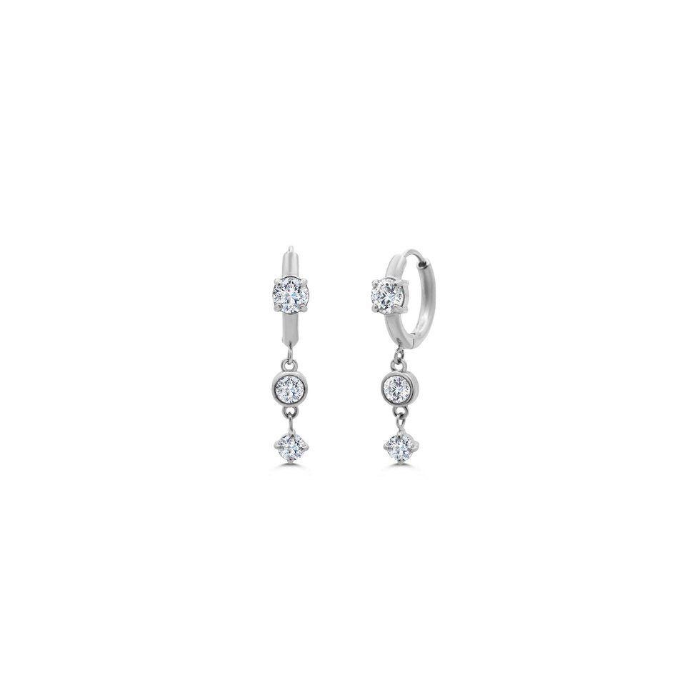 ISLA Hoop Hoop Hooray | Coastline Shine Earring Set | Steel