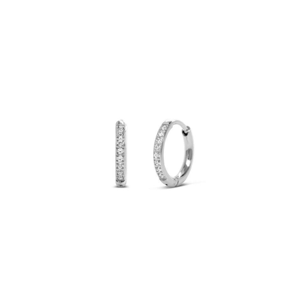ISLA Hoop Hoop Hooray! Earring Set | Steel | Anacapri Clear - Juli's Wearable Art