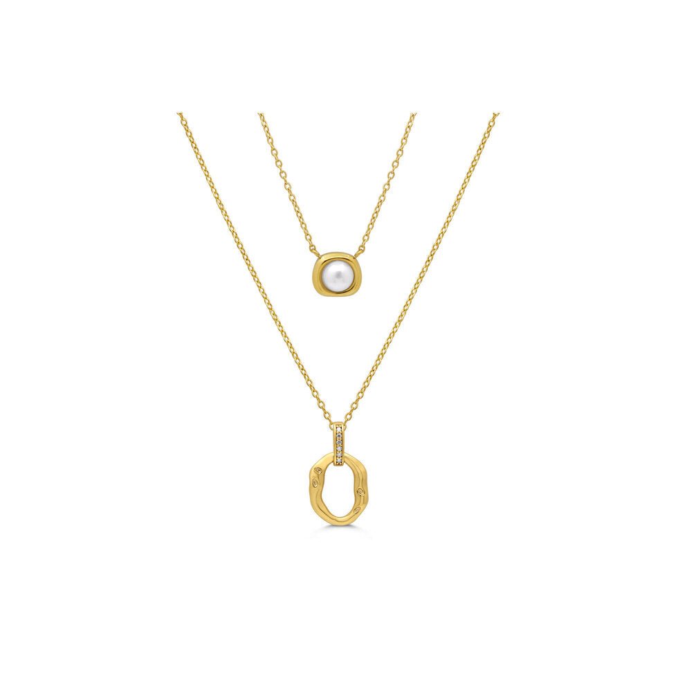 ISLA In a Pearl World 2-Pack Necklace Set | Gold