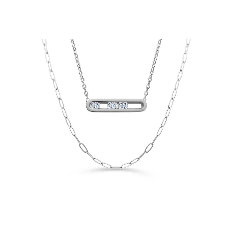 ISLA Rolling Tides Layered Necklace | Steel