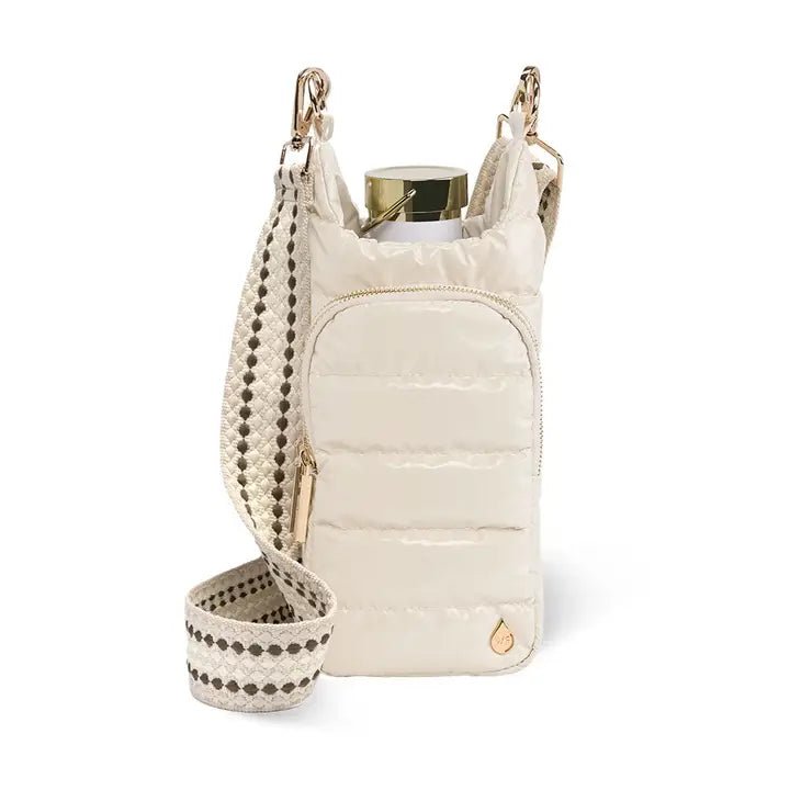 Ivory Lacquer Hydrobag® with Light Patterned Strap - Juli's Wearable Art
