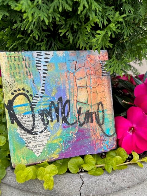 Jen Judd Original Artwork - Mixed Media Canvases - Juli's Wearable Art