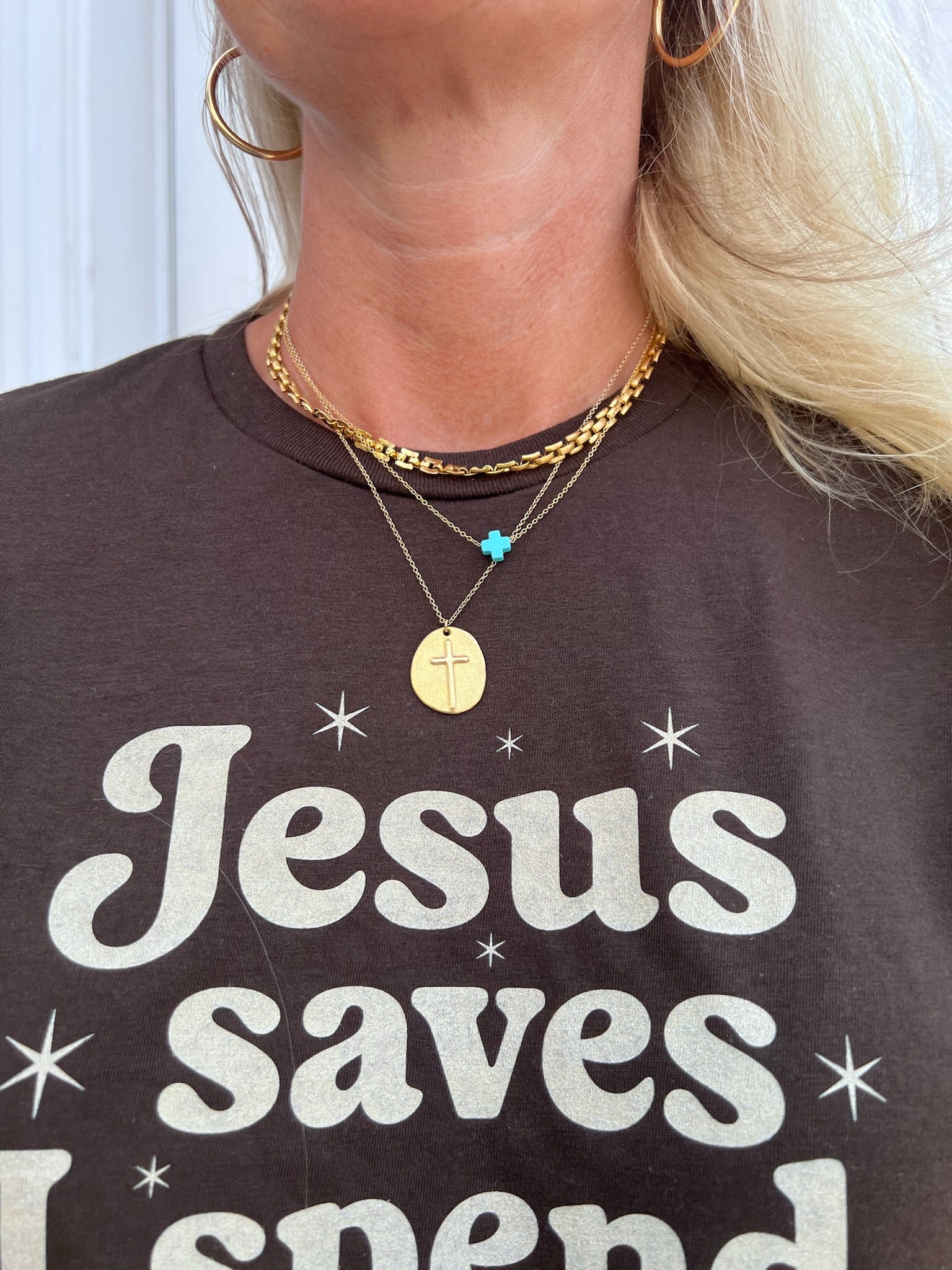 Jesus Saves I Spend Tee - Juli's Wearable Art