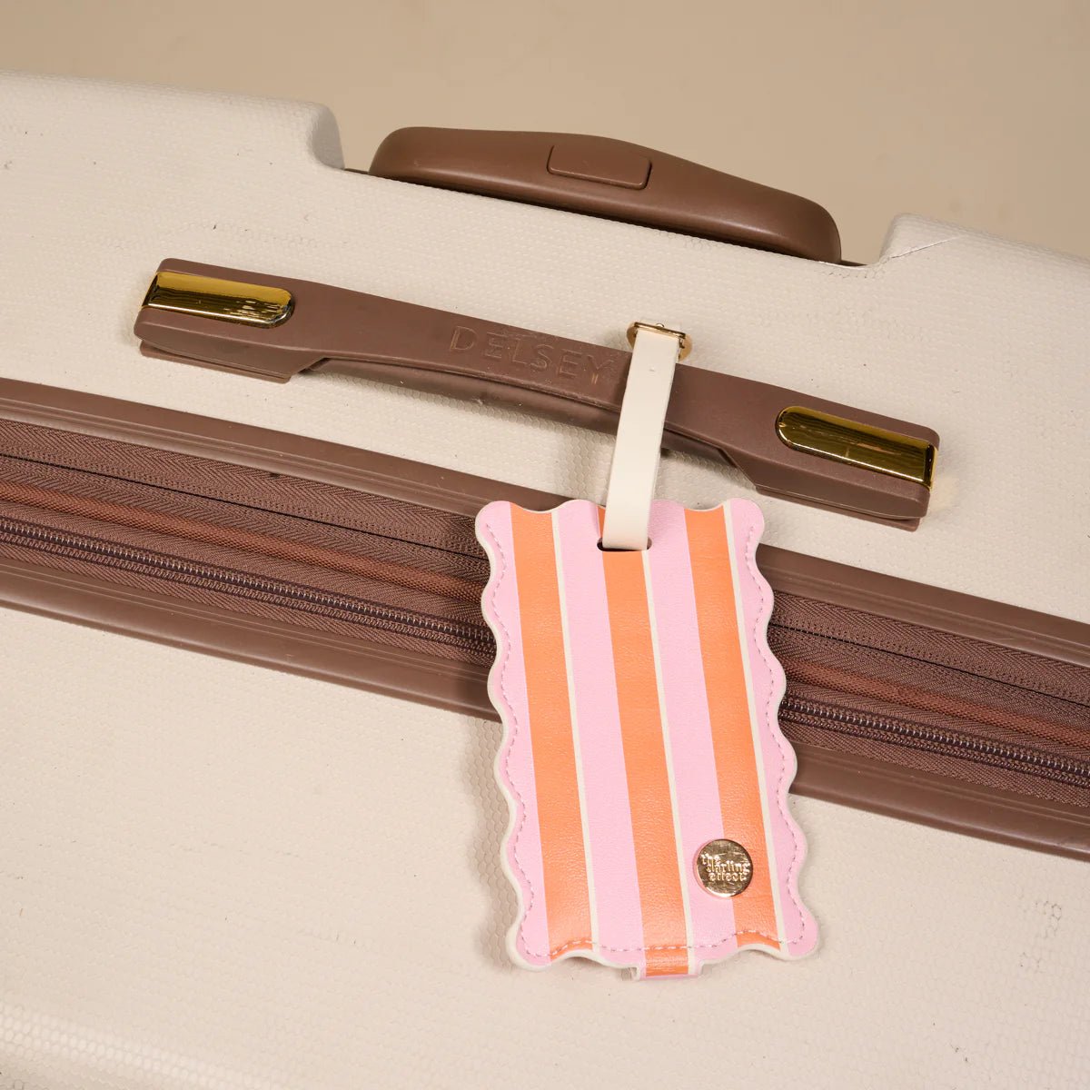 Jetsetter Luggage Tag | Sicily Stripes Pink