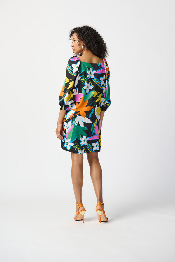 JOSEPH RIBKOFF Multi-coloured Floral Print Dress