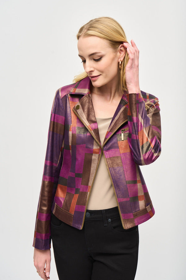 JOSEPH RIBKOFF Bohemian Geometric Everyday Jacket