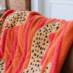 Jungle Wild Blanket | Pink & Orange Cheetah Print - Juli's Wearable Art