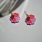 JWA Flower Acrylic Earrings - Juli's Wearable Art