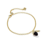 Kendra Scott Acorn Delicate Chain Bracelet | Gold Brown Tiger’s Eye - Juli's Wearable Art