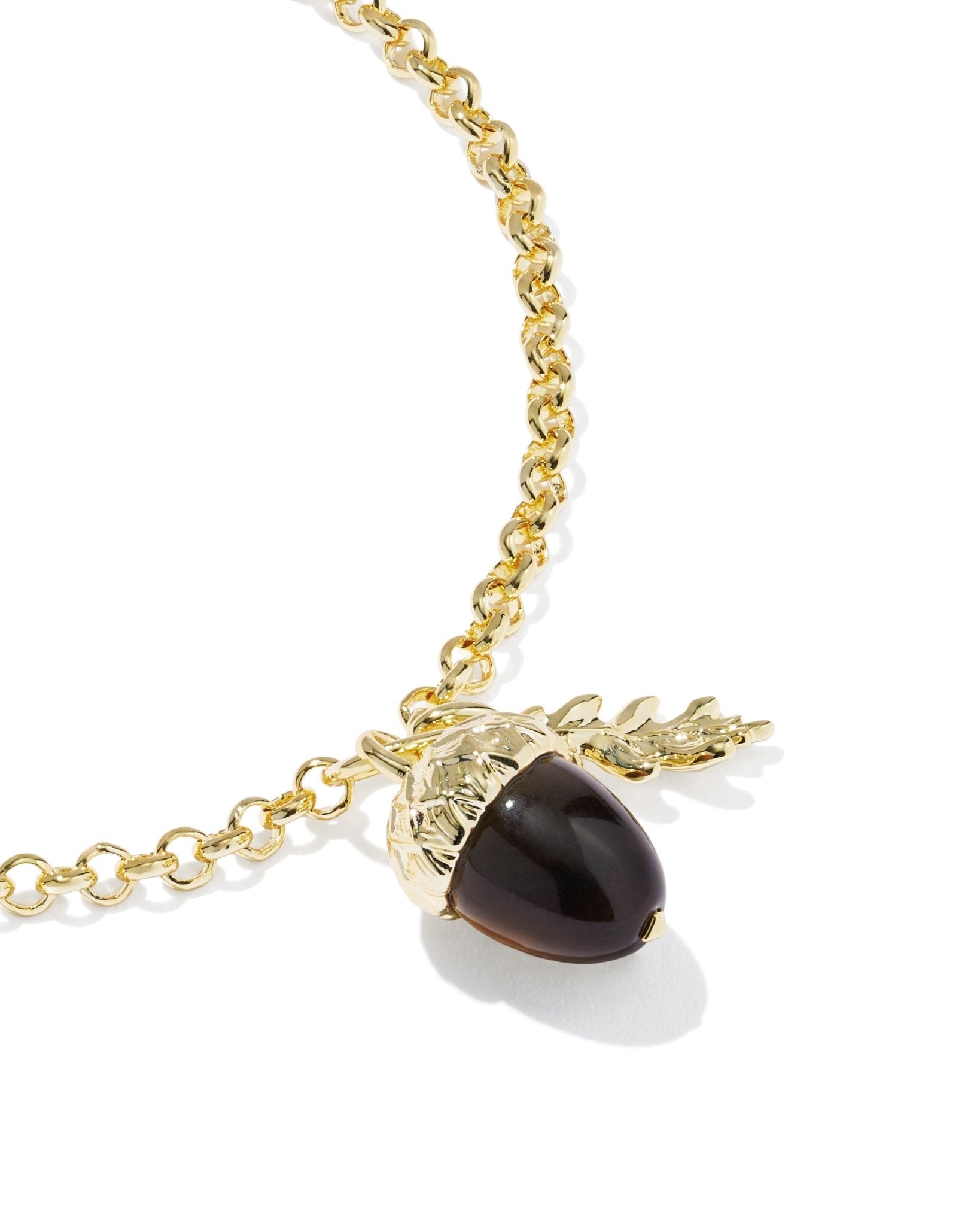 Kendra Scott Acorn Delicate Chain Bracelet | Gold Brown Tiger’s Eye