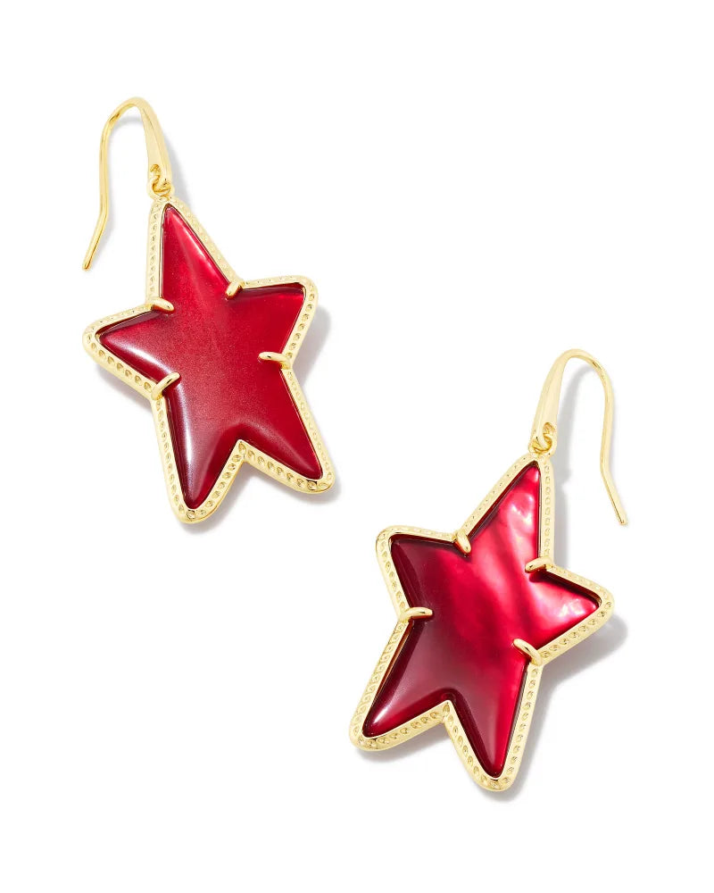 Kendra Scott Ada Gold Star Drop Earrings