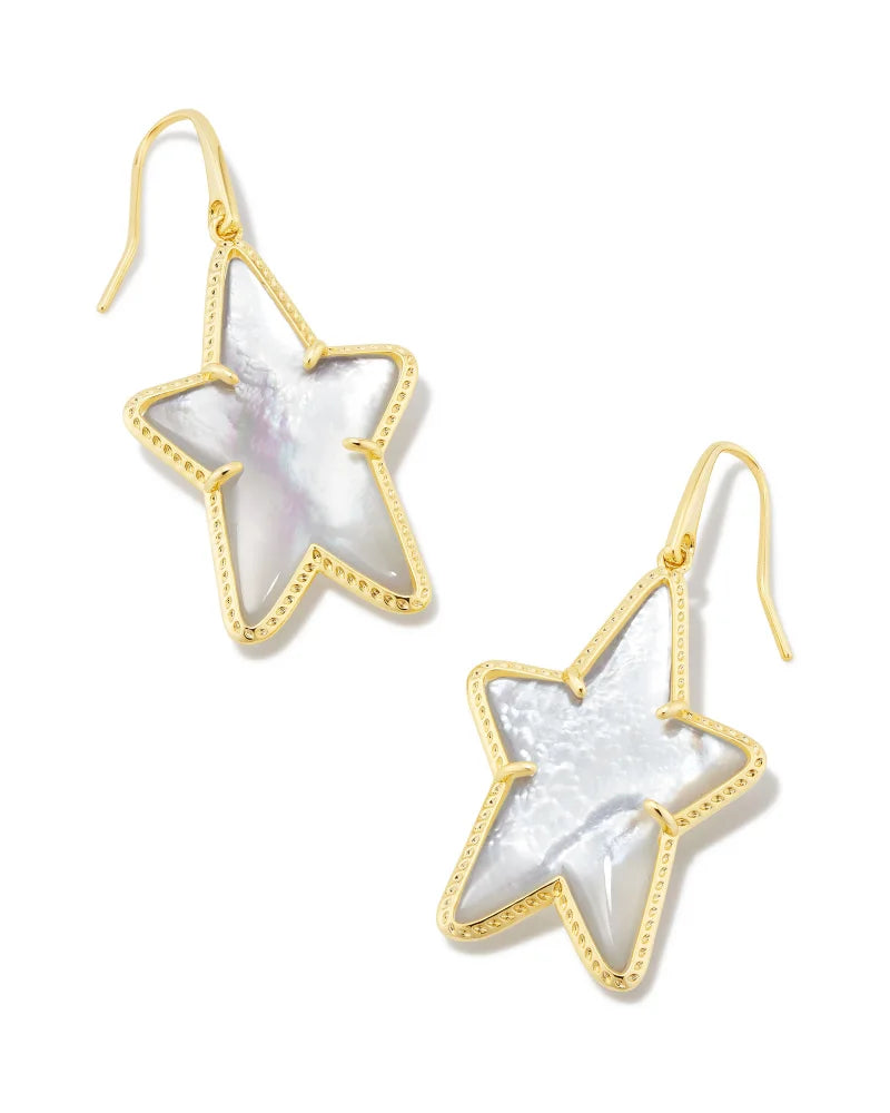 Kendra Scott Ada Gold Star Drop Earrings