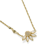 Kendra Scott Anya Flower Short Pendant Necklace | Gold Ivory Mix - Juli's Wearable Art