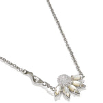 Kendra Scott Anya Flower Short Pendant Necklace | Silver Ivory Mix - Juli's Wearable Art