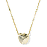 Kendra Scott Apple Short Pendant Necklace | Gold Red Illusion - Juli's Wearable Art