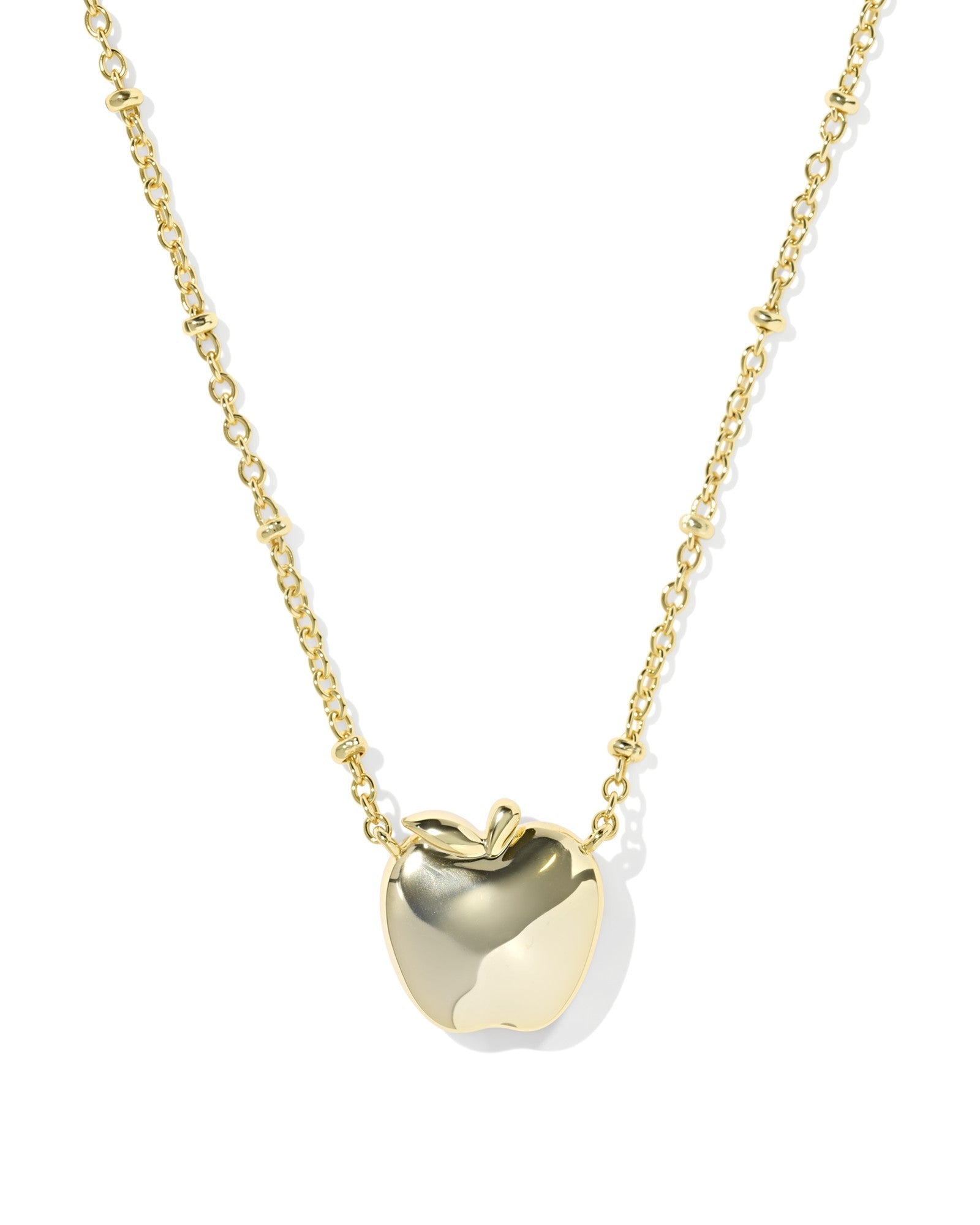 Kendra Scott Apple Short Pendant Necklace | Gold Red Illusion - Juli's Wearable Art