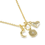 Kendra Scott Arlene Charm Necklace | Gold | White CZ - Juli's Wearable Art