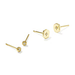 Kendra Scott Arlene Stud Earring Set | Gold | White CZ - Juli's Wearable Art