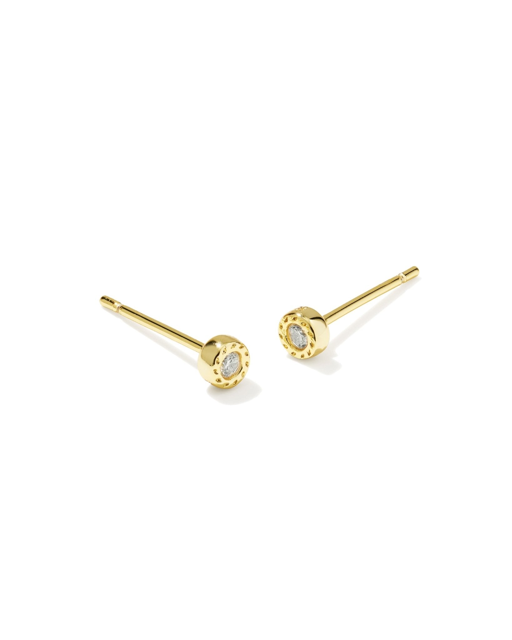 Kendra Scott Arlene Stud Earring Set | Gold | White CZ