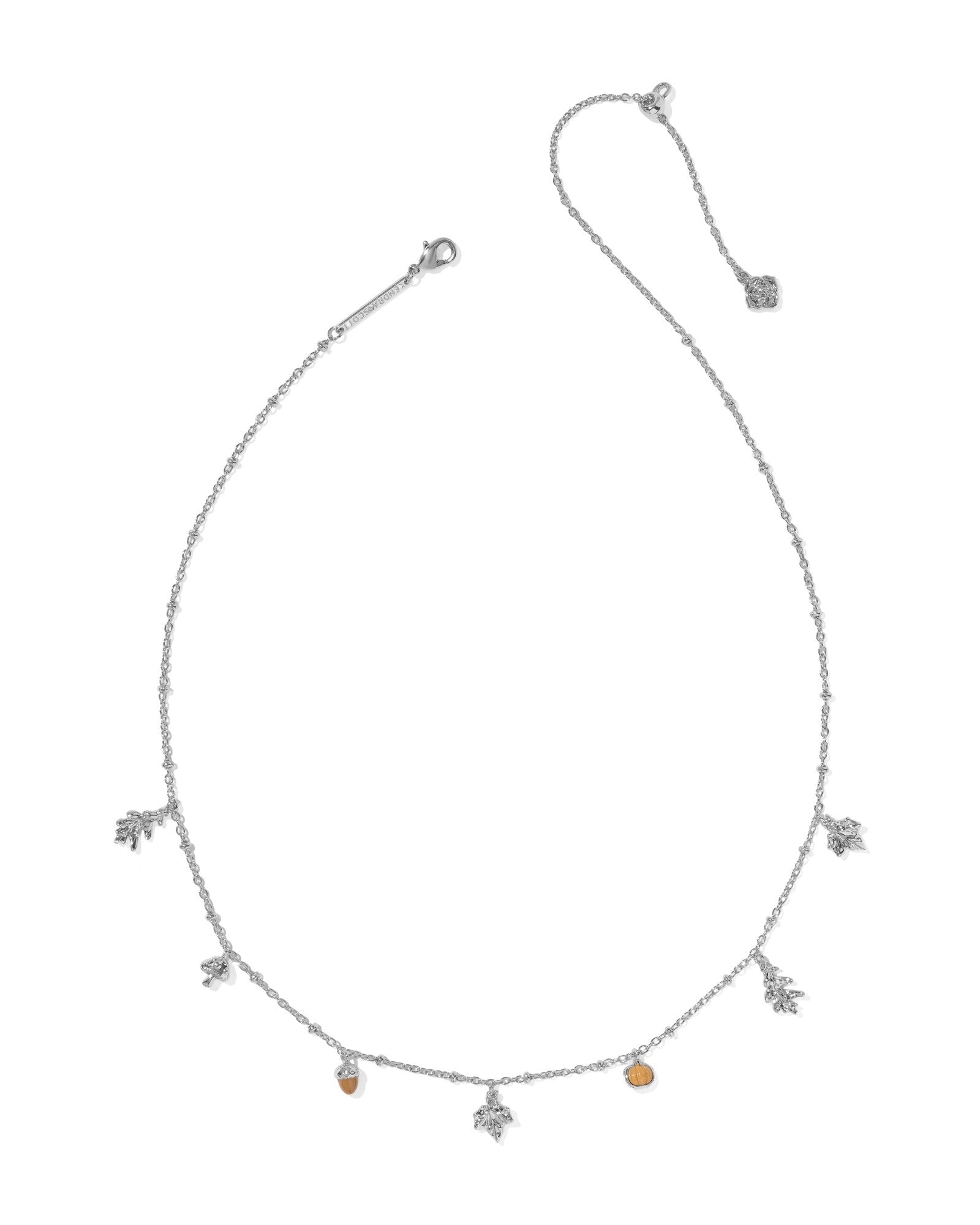Kendra Scott Autumn Charm Necklace | Silver Multi Mix - Juli's Wearable Art